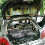 авто Peugeot 307 засунул в багажник не успевший остыть мангал