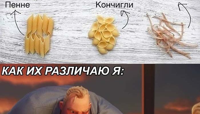 Макароны все виды