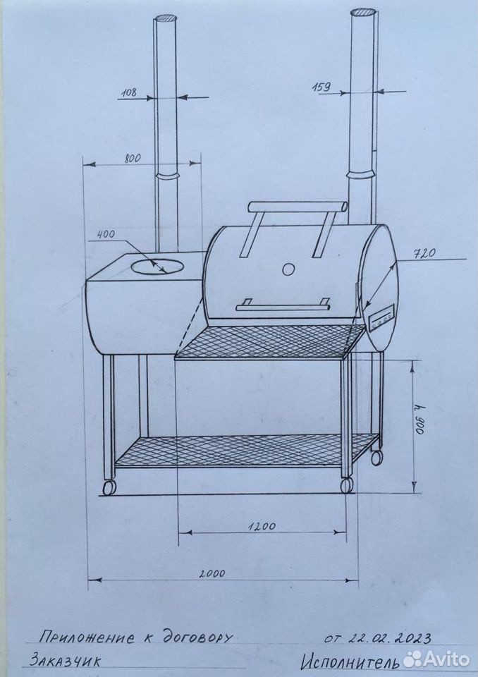 Барельный смокер-гриль из Ростова-на-Дону. Фото Роман https://www.avito.ru/rostov-na-donu/sport_i_otdyh/mangal_gril_smoker_3021840230